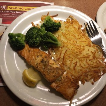 Denny's - $12 for a tiny strip of salmon. Not worth. - American Near Me - Dixon, California Denny's - $12 for a tiny strip of salmon. Not worth. - American Near Me - Dixon, California