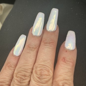 Paradise Nails & Spa - The middle finger is a new tip and as you can see the shape is horrible - Nail Salons Near Me - Hollywood, Florida Paradise Nails & Spa - The middle finger is a new tip and as you can see the shape is horrible - Nail Salons Near Me - Hollywood, Florida