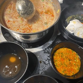 Seapot - Broth that my husband doctored up from the base he was given - Asian Fusion Near Me - Sacramento, California