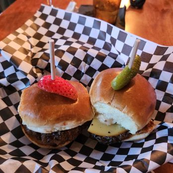 Yelp Event: Elite Week at Easy Slider - Goudaslider and one with goat cheese and raspberry - Yelp Events Near Me - Dallas, Texas Yelp Event: Elite Week at Easy Slider - Goudaslider and one with goat cheese and raspberry - Yelp Events Near Me - Dallas, Texas