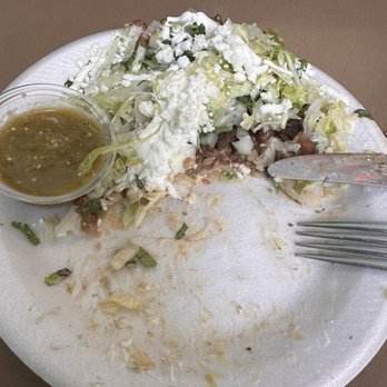 San Marcos - Half eaten asada huarache!! So good - Tacos Near Me - Stanton, California San Marcos - Half eaten asada huarache!! So good - Tacos Near Me - Stanton, California
