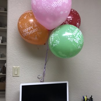 Escott Orthodontics - My birthday balloons- Thanks Team Escott !! My Co Workers were jealous - Orthodontists Near Me - Orlando, Florida Escott Orthodontics - My birthday balloons- Thanks Team Escott !! My Co Workers were jealous - Orthodontists Near Me - Orlando, Florida
