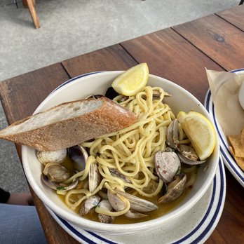 Fish - Clam pasta - Seafood Near Me - Sausalito, California Fish - Clam pasta - Seafood Near Me - Sausalito, California