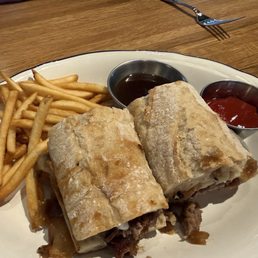 Prime Rib Dip Sandwich