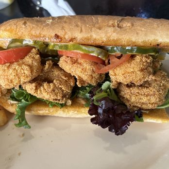 R & R Breakfast Spot - Fried Shrimp Poboy Sandwich - Breakfast & Brunch Near Me - Moreno Valley, California R & R Breakfast Spot - Fried Shrimp Poboy Sandwich - Breakfast & Brunch Near Me - Moreno Valley, California