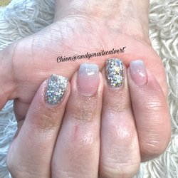Andy Nails - Ombre with glitter nails