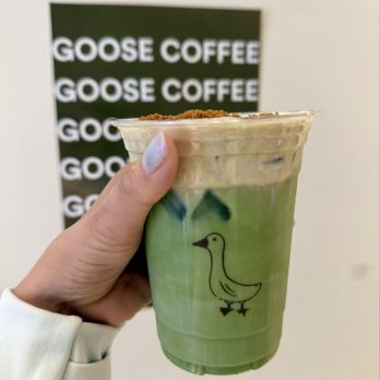 Goose Coffee - Banana matcha - Coffee & Tea Near Me - Rancho Cucamonga, California Goose Coffee - Banana matcha - Coffee & Tea Near Me - Rancho Cucamonga, California
