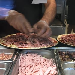 Blue's Point Gourmet Pizza - Meaty pizza this one loaded with toppings