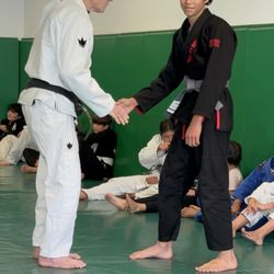 Boran Brazilian Jiu-Jitsu - My son earning a stripe from Mr. Boran.
