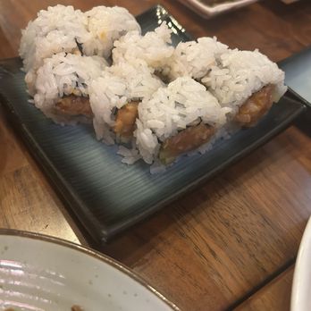 Sushi District - Spicy Salmon Roll (PRICE ) - Sushi Bars Near Me - Costa Mesa, California Sushi District - Spicy Salmon Roll (PRICE ) - Sushi Bars Near Me - Costa Mesa, California