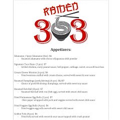 Menu photo 4 303 Ramen Arvada, CO