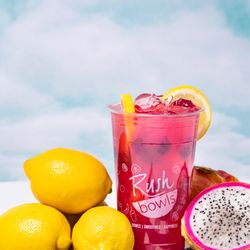 Rush Bowls - Mango Dragon fruit reviver!   It's beautiful.  It's pink.  It's mango dragon-fruity.  Sign me up!