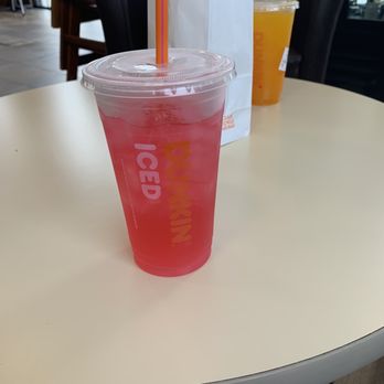 Dunkin' - Strawberry Dragonfruit Dunkin' Refresher - Donuts Near Me - Indianapolis, Indiana