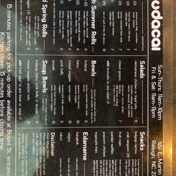 Budacai - menu (food) - Asian Fusion Near Me - Raleigh, North Carolina Budacai - menu (food) - Asian Fusion Near Me - Raleigh, North Carolina