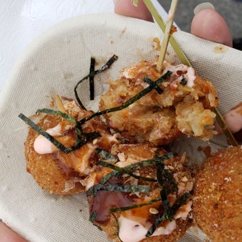 Taste of Asia - Inside of an arancini takoyaki - drooling just thinking about it - Festivals Near Me - Markham, Ontario Taste of Asia - Inside of an arancini takoyaki - drooling just thinking about it - Festivals Near Me - Markham, Ontario