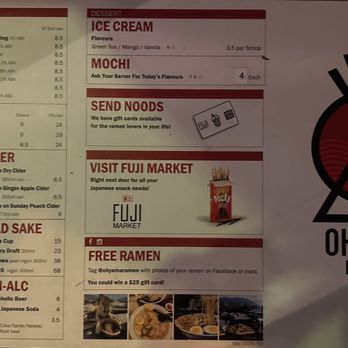 Ohyama Ramen - drinks & dessert menu as of 12-4-23 - Ramen Near Me - Whistler, British Columbia Ohyama Ramen - drinks & dessert menu as of 12-4-23 - Ramen Near Me - Whistler, British Columbia