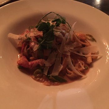 Plate - Lobster fettuccine. - American Near Me - Stowe, Vermont Plate - Lobster fettuccine. - American Near Me - Stowe, Vermont