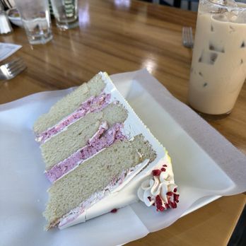 Slice of Heaven - Lemon vanilla raspberry cake - Bakeries Near Me - Bellingham, Washington Slice of Heaven - Lemon vanilla raspberry cake - Bakeries Near Me - Bellingham, Washington