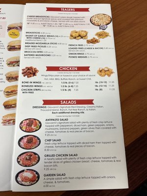 Menu photo 6 Giovanni's Pizza Portsmouth, OH