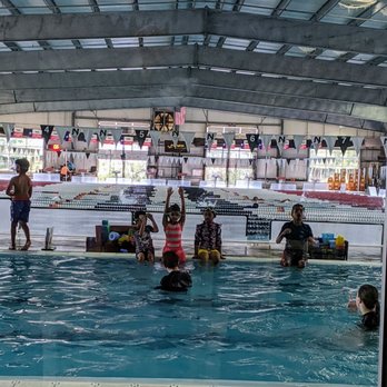 Nitro Swimming - Overall view from parents waiting room - Swimming Lessons/Schools Near Me - Cedar Park, Texas