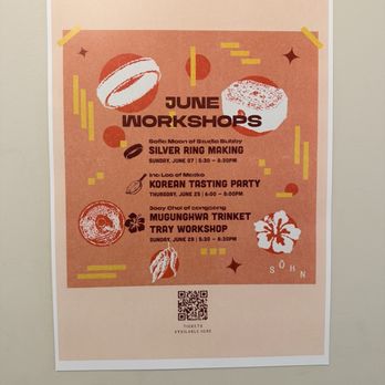 Sohn - Workshop schedule - Cafes Near Me - San Francisco, California