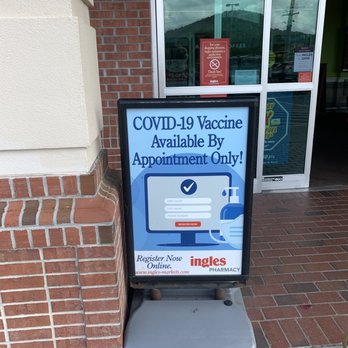 Ingles Markets - a sign for a covidid - 19 vaccine available by appointment only - Grocery Near Me - Blairsville, Georgia Ingles Markets - a sign for a covidid - 19 vaccine available by appointment only - Grocery Near Me - Blairsville, Georgia