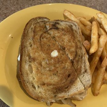 Jay Bees - Patty melt on rye bread with crispy hot fries ! - American Near Me - Lake Wales, Florida