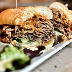 Blue Table Wine and Cheese Bar - Roasted Lamb Sandwich