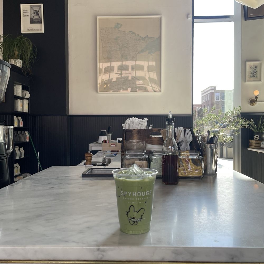 Spyhouse Coffee Roasters - Matcha latte with oatmilk - Coffee & Tea Near Me - Minneapolis, Minnesota Spyhouse Coffee Roasters - Matcha latte with oatmilk - Coffee & Tea Near Me - Minneapolis, Minnesota