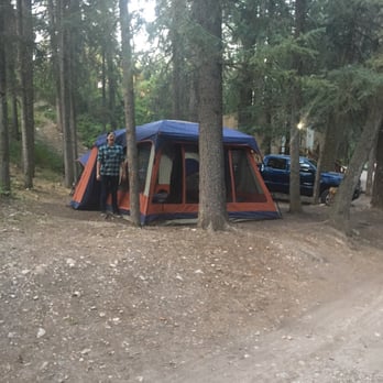 Jackson Hole / Snake River KOA - Our tent site that perfectly fit both our truck and large tent! - Campgrounds Near Me - Jackson, Wyoming Jackson Hole / Snake River KOA - Our tent site that perfectly fit both our truck and large tent! - Campgrounds Near Me - Jackson, Wyoming