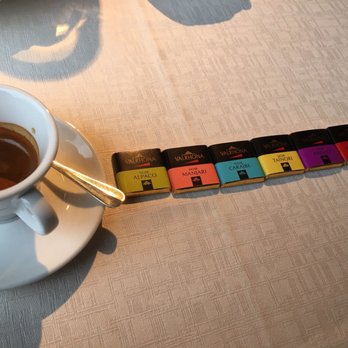 Antica Moka - Espresso offered generously with a flight of Valrhona chocolates. - Italian Near Me - Modena, Missouri Antica Moka - Espresso offered generously with a flight of Valrhona chocolates. - Italian Near Me - Modena, Missouri