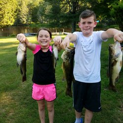 Hunter Lake - Another great day fishing for the kids!