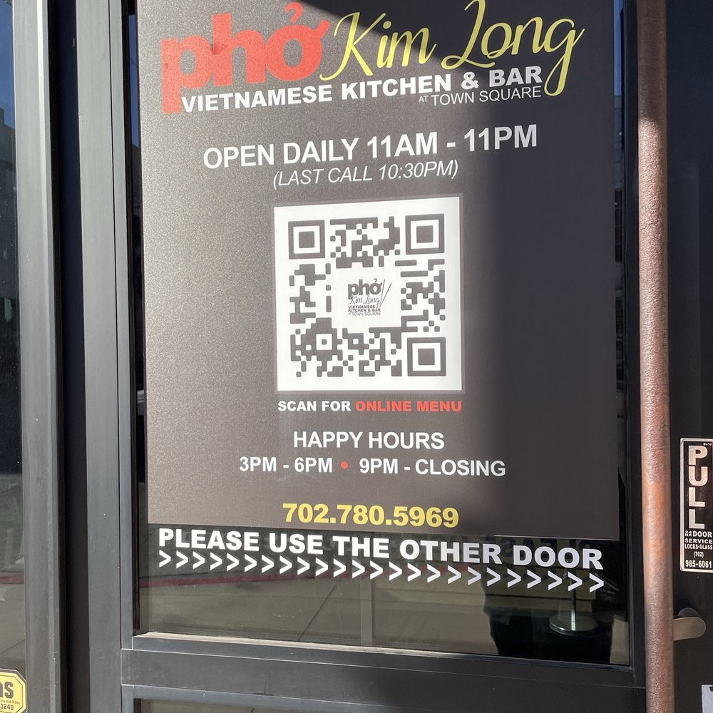 Pho Kim Long - 10.07.25 daily menu QR - Vietnamese Near Me - Las Vegas, Nevada