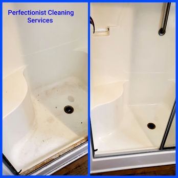 Perfectionist Cleaning Services - This shower just needed some love and affection. - Home Cleaning Near Me Perfectionist Cleaning Services - This shower just needed some love and affection. - Home Cleaning Near Me