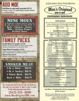 Menu photo 5 Moe's Original Bar B Que Pawleys Island, SC Menu photo 5 Moe's Original Bar B Que Pawleys Island, SC