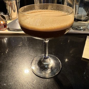 Capital Bar and Grill - "Thin Mint" chocolate decaf expresso mint mocktini - American Near Me - Little Rock, Arkansas