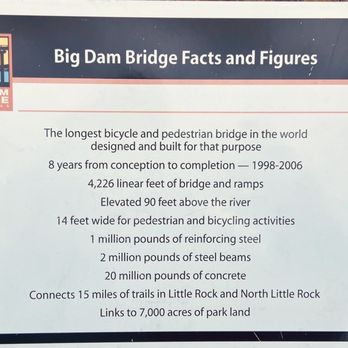 Big Dam Bridge - Landmarks & Historical Buildings Near Me - Little Rock, Arkansas Big Dam Bridge - Landmarks & Historical Buildings Near Me - Little Rock, Arkansas