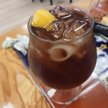 Hyderabad Biryani House - "Virginia Iced-Tea" with a weird tentacle ice cube. - Indian Near Me - Virginia Beach, Virginia Hyderabad Biryani House - "Virginia Iced-Tea" with a weird tentacle ice cube. - Indian Near Me - Virginia Beach, Virginia