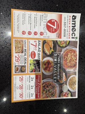 Menu photo 2 Ameci Pizza Kitchen Simi Valley, CA Menu photo 2 Ameci Pizza Kitchen Simi Valley, CA