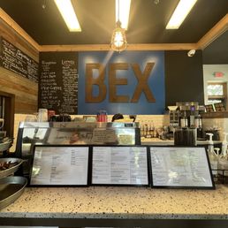 menus on the counter