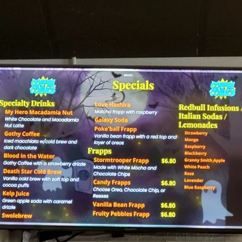 Coffee N’ Comics - Menu 1 of 3, Sept 2024 - Coffee & Tea Near Me - Reno, Nevada