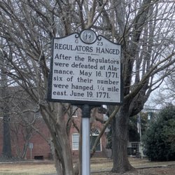 Regulators Hanged Historical Marker - Regulators Hanged Historical Marker, Hillsborough