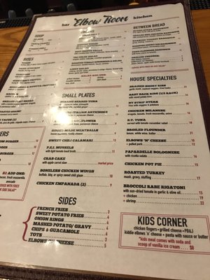 Menu photo 8 The Elbow Room Bradley Beach, NJ Menu photo 8 The Elbow Room Bradley Beach, NJ