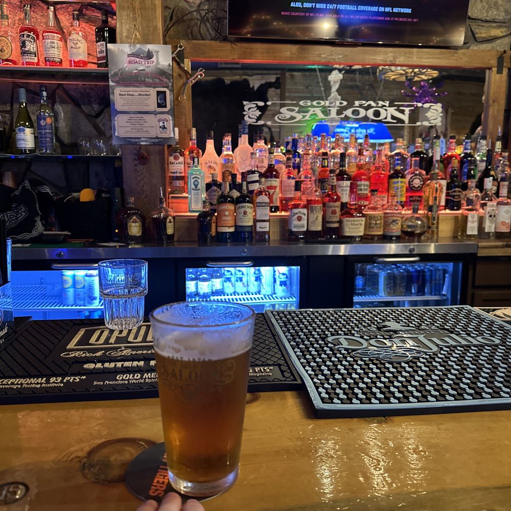 Bar area and beer Bar area and beer