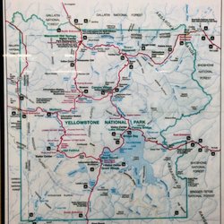 State of Montana - Map of Yellowstone