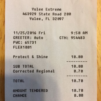 Whistle Express Car Wash - "Corrected regional"?.......you mean, "tax". - Car Wash Near Me - Yulee, Florida Whistle Express Car Wash - "Corrected regional"?.......you mean, "tax". - Car Wash Near Me - Yulee, Florida