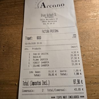 Arcano Restaurant Barcelona  - May 2026 - Spanish Near Me - Barcelona, B