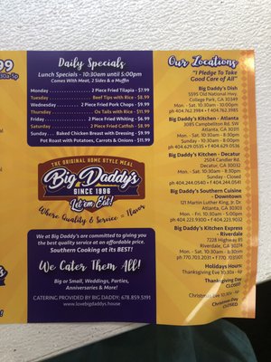 Menu photo 6 Big Daddy's Dish Atlanta, GA Menu photo 6 Big Daddy's Dish Atlanta, GA