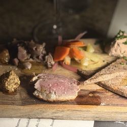 Péché - CHARCUTERIE CHICKEN LIVER MOUSSE, SMOKED DUCK BREAST, BEEF RILLETTE, CONFIT CHICKEN GIZZARDS, PICKLED VEGETA