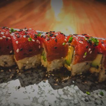 Toro Toro - Angry Scorpion Roll - spicy tuna / crab / avocado / cucumber - Steakhouses Near Me - Houston, Texas Toro Toro - Angry Scorpion Roll - spicy tuna / crab / avocado / cucumber - Steakhouses Near Me - Houston, Texas